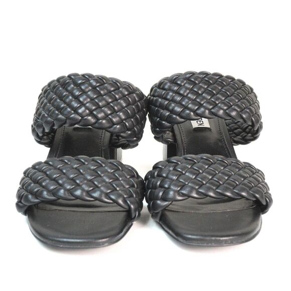 Steve Madden Daphnee Square Block Braided Heel Sz 6 EUC Classic Trendy Romantic - Picture 5 of 8